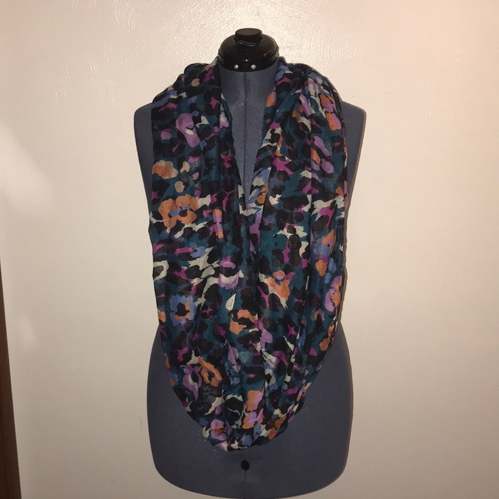 Multi Colored Leppard Infinity Scarf - image 1